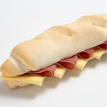 Baguette crudo y queso