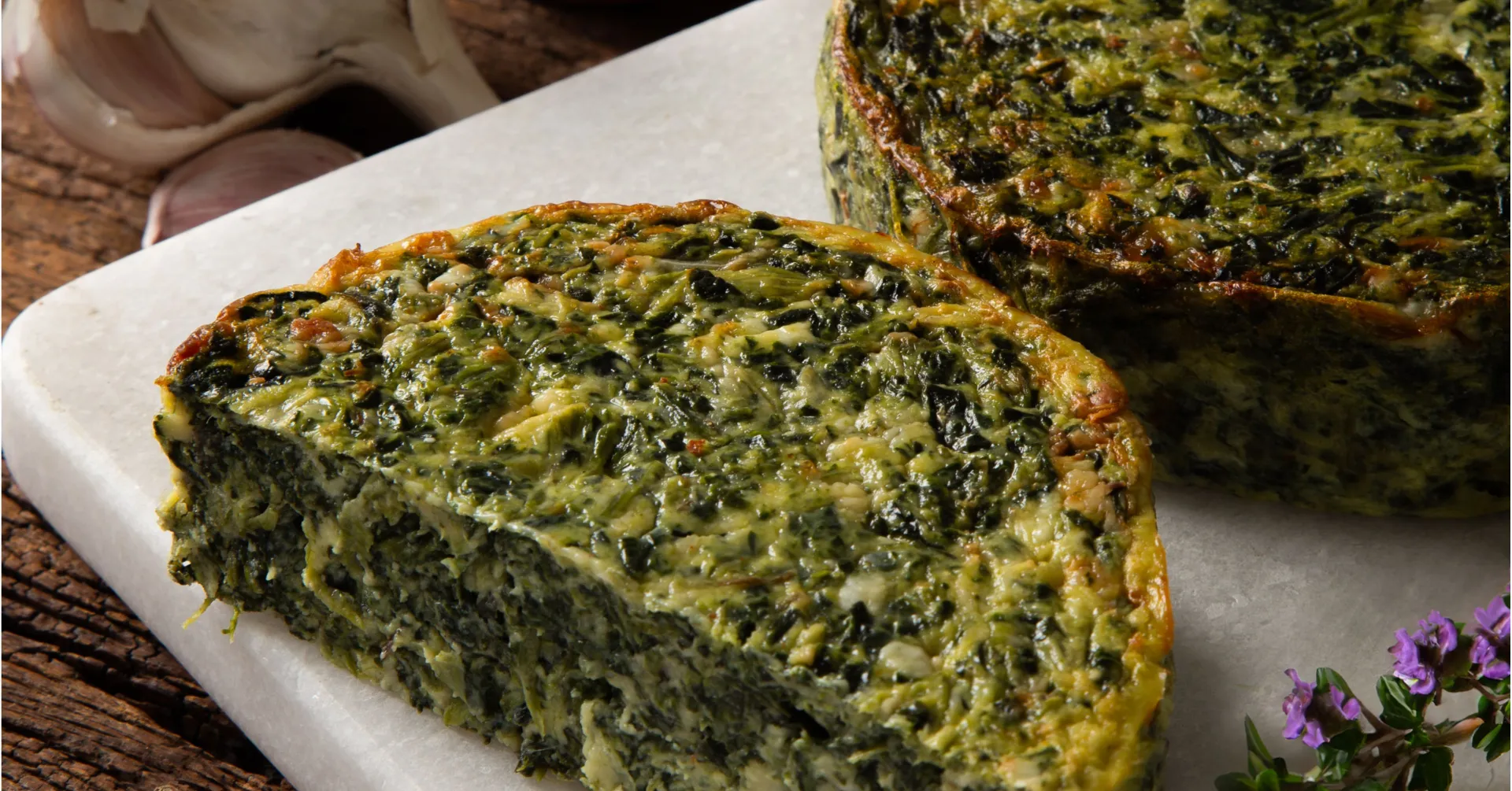 Tortilla de verdura y queso