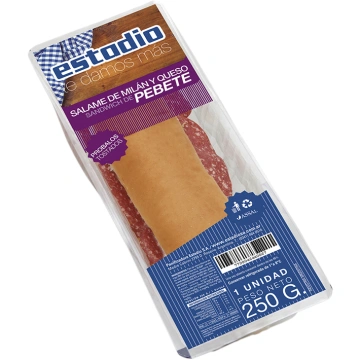 Pebete de salame y queso