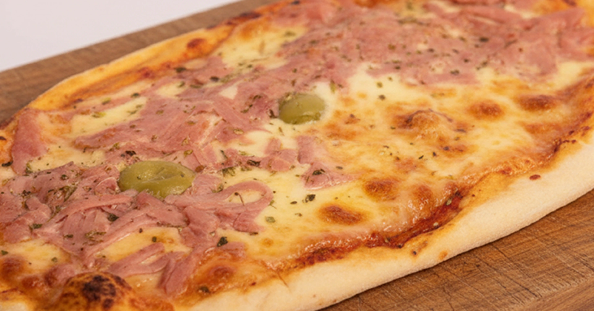 Pizzeta jamón y queso