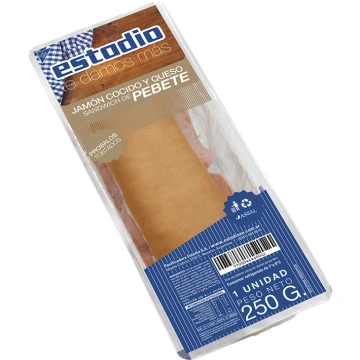Pebete de jamón y queso