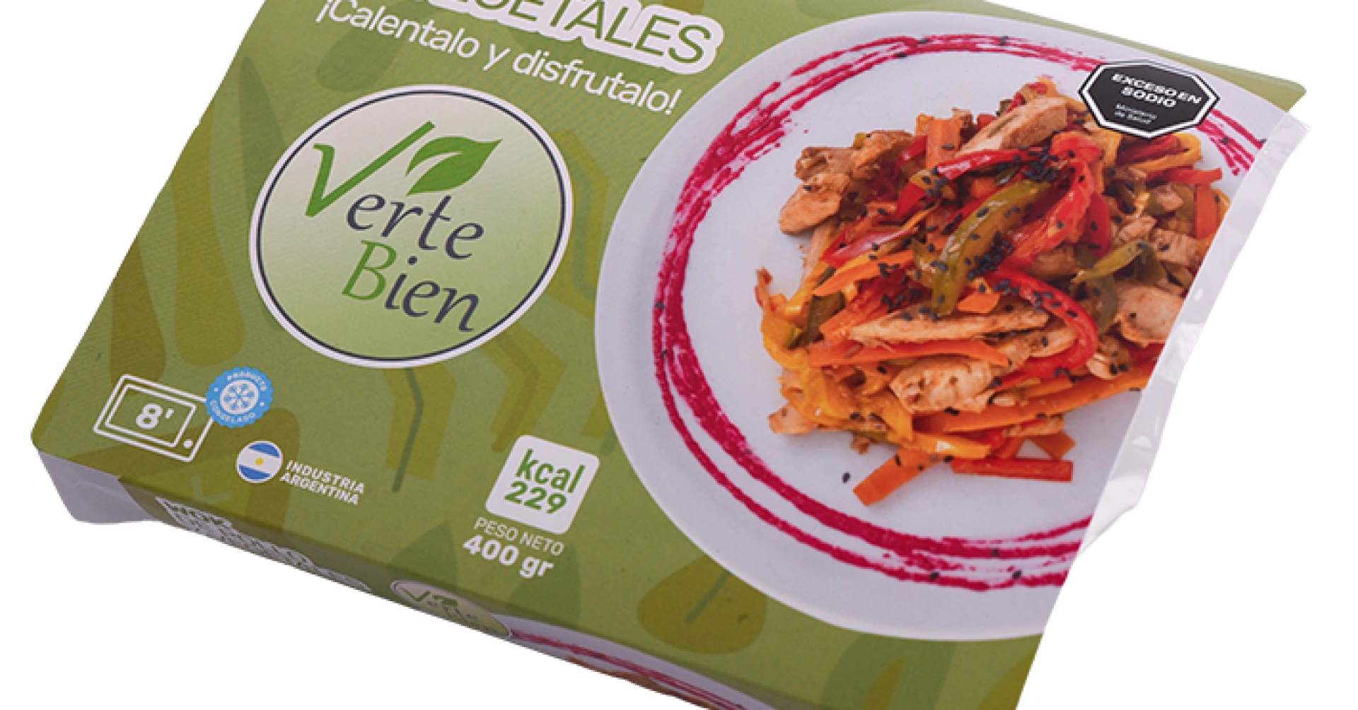 Wok de pollo y vegetales