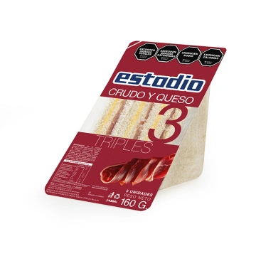 Triple de crudo y queso