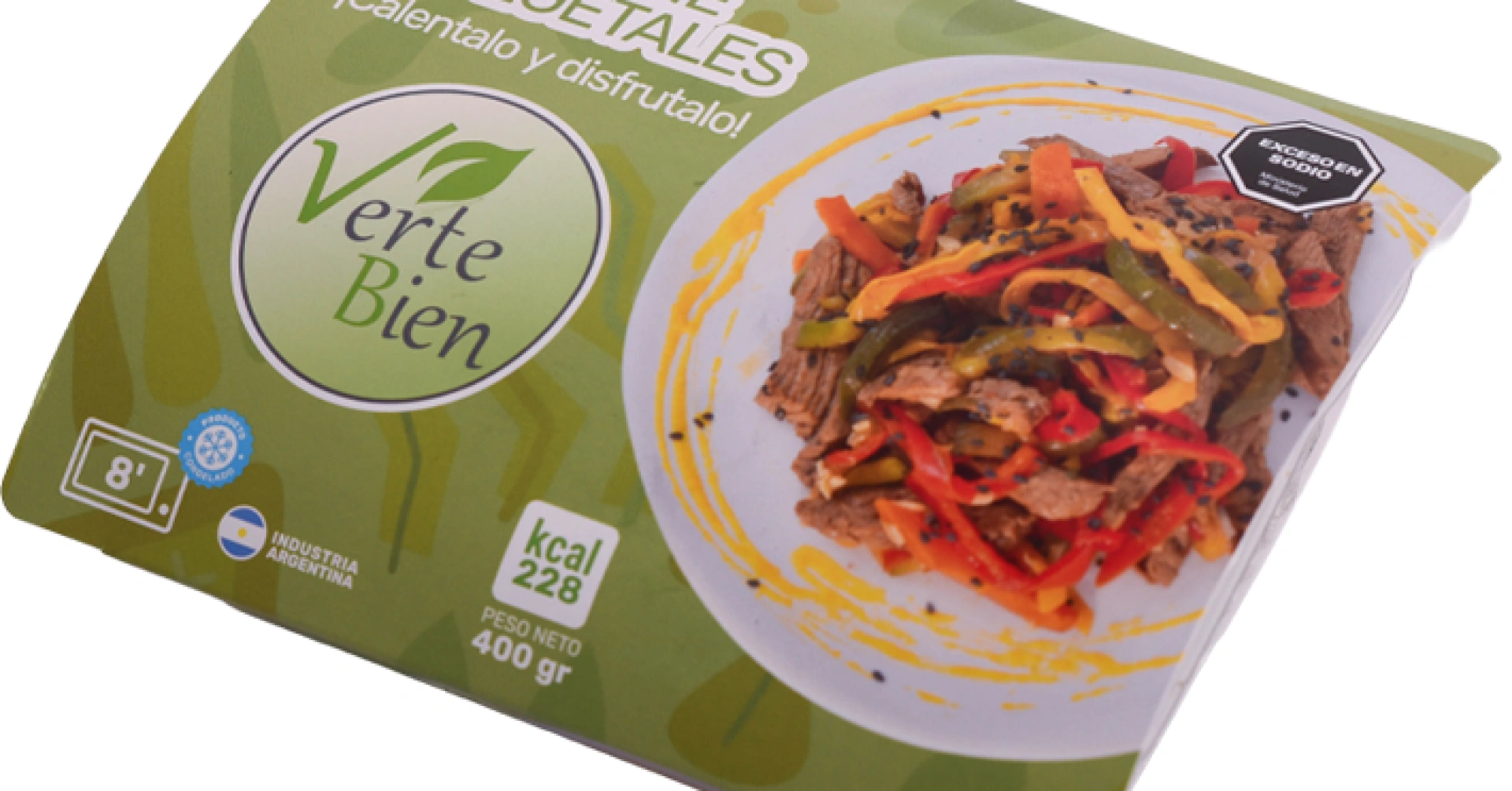 Wok de carne y vegetales