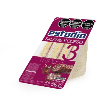 Triple salame y queso