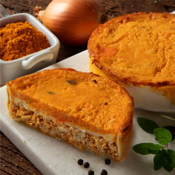 Pastel de pollo y  calabaza